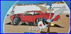 Vintage Mopar Porcelain Gas Dodge Plymouth Sales Service Road Runner Sign