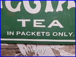 Vintage Nectar Tea Porcelain Sign 24 Coffee Drink Shop Diner Beverage Gas Oil