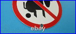 Vintage No Bs Porcelain Gas Oil No Bull Sh# Service Station Pump Plate Sign