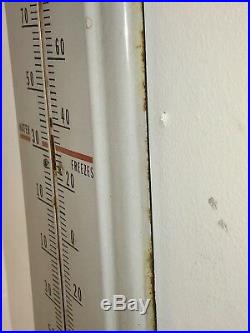 Vintage Preston Anti-Freeze Porcelain Thermometer