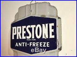 Vintage Preston Anti-Freeze Porcelain Thermometer