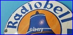 Vintage Radiobell Agent Porcelain Gas Oil General Store Service Store Pump Sign