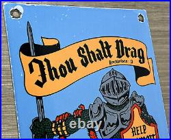 Vintage Rat Fink Porcelain Sign Hot Rod Ed Big Daddy Roth Gas Oil Ford Drag