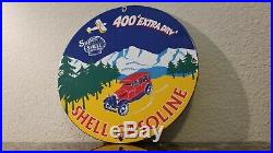 Vintage Shell Gasoline Porcelain Gas Auto Motor Oil Service Station Pump Sign
