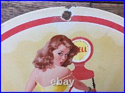 Vintage Shell Gasoline Porcelain Sign 12 Gas & Oil Sign Gas Station Sign