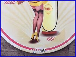 Vintage Shell Gasoline Porcelain Sign 12 Gas & Oil Sign Gas Station Sign