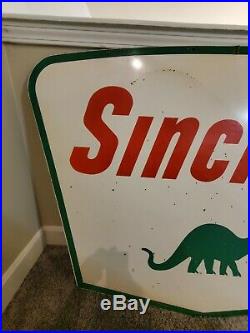Vintage Sinclair porcelain sign 42 X 60 Double Sided