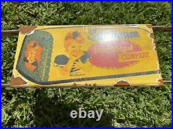 Vintage Sunbeam Bread Porcelain Door Push Bar Sign Country Grocery Store Whipped