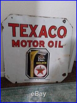 Vintage TEXACO porcelain signs