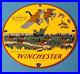 Vintage Winchester Porcelain The Perfect Pattern Hunting Shot Gun Shells Sign