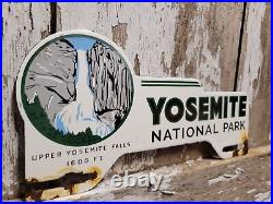 Vintage Yosemite Porcelain Sign Topper National Park Forest Service Ranger Camp